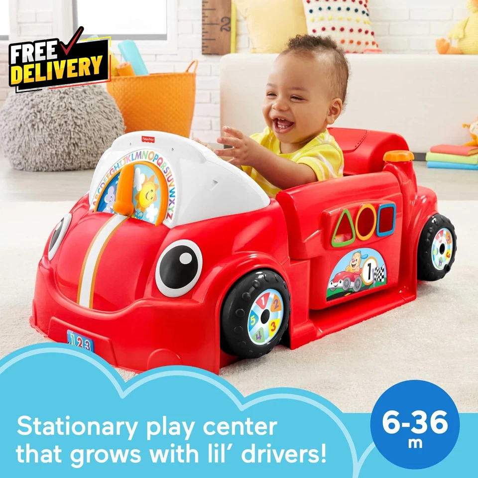 Centro de juego interactivo Laugh & Learn Crawl around Car rojo con etapas inteligentes L.. Foto 2 de 4