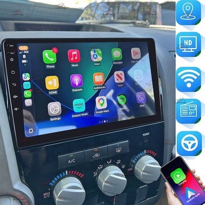 4+64G Car Radio For Toyota Tundra 07-13 Sequoia 08-19 Carplay Android15 Sat Navi