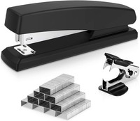 HeftgeräT BüRo Desktop Schwarz Rutschfest 25 Blatt 1000 Heftklammern 1,4 Cm
