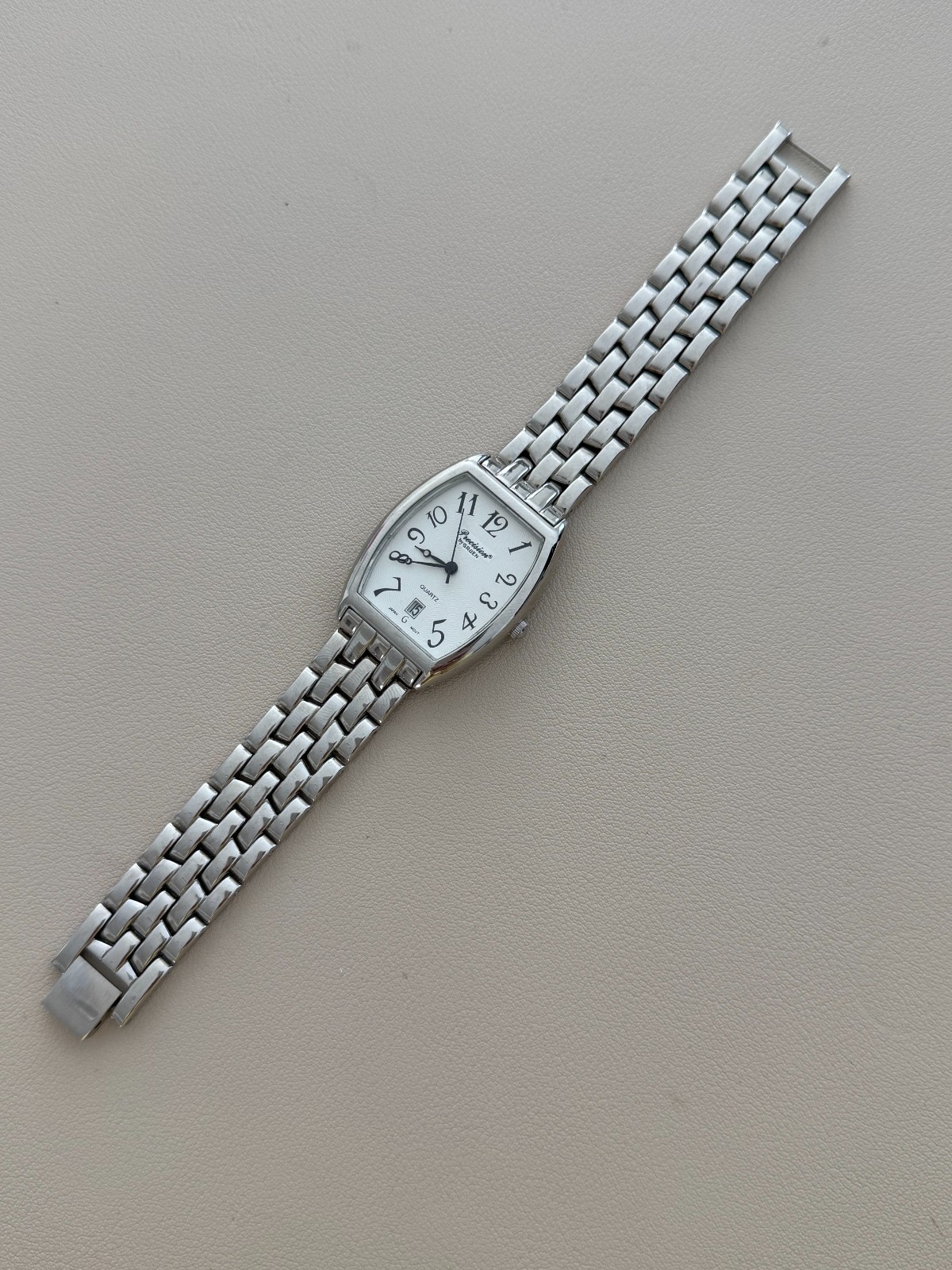 Precision by Gruen Silver Tone Rectangular Dial D… - image 5