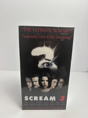 Sealed Scream 3 VHS Horror Movie Vintage New With Watermarks Rare