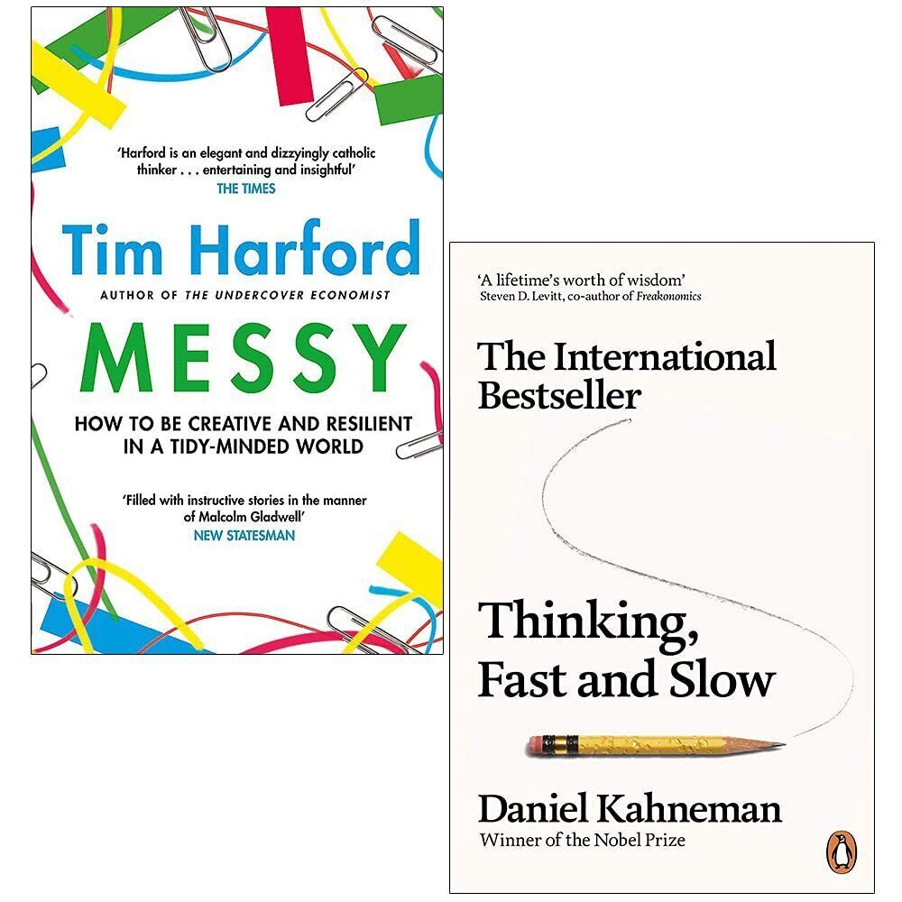 Messy (HB) & Thinking Fast and Slow By Daniel Kahneman 2 Books Collection Set - Image 2