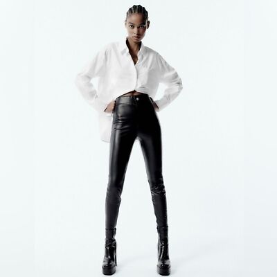 NWOT Zara Leather Pants