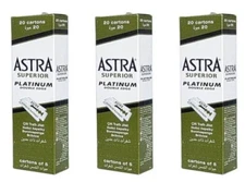 300 X Astra Superior Platinum Double Edge Safety Razor Blades FREE SHIPPING
