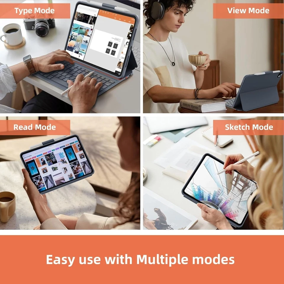 ✨ Magitype Keyboard Case for iPad Pro 11" (M4) - Light Grey, Trackpad ✨ - Image 3 of 4