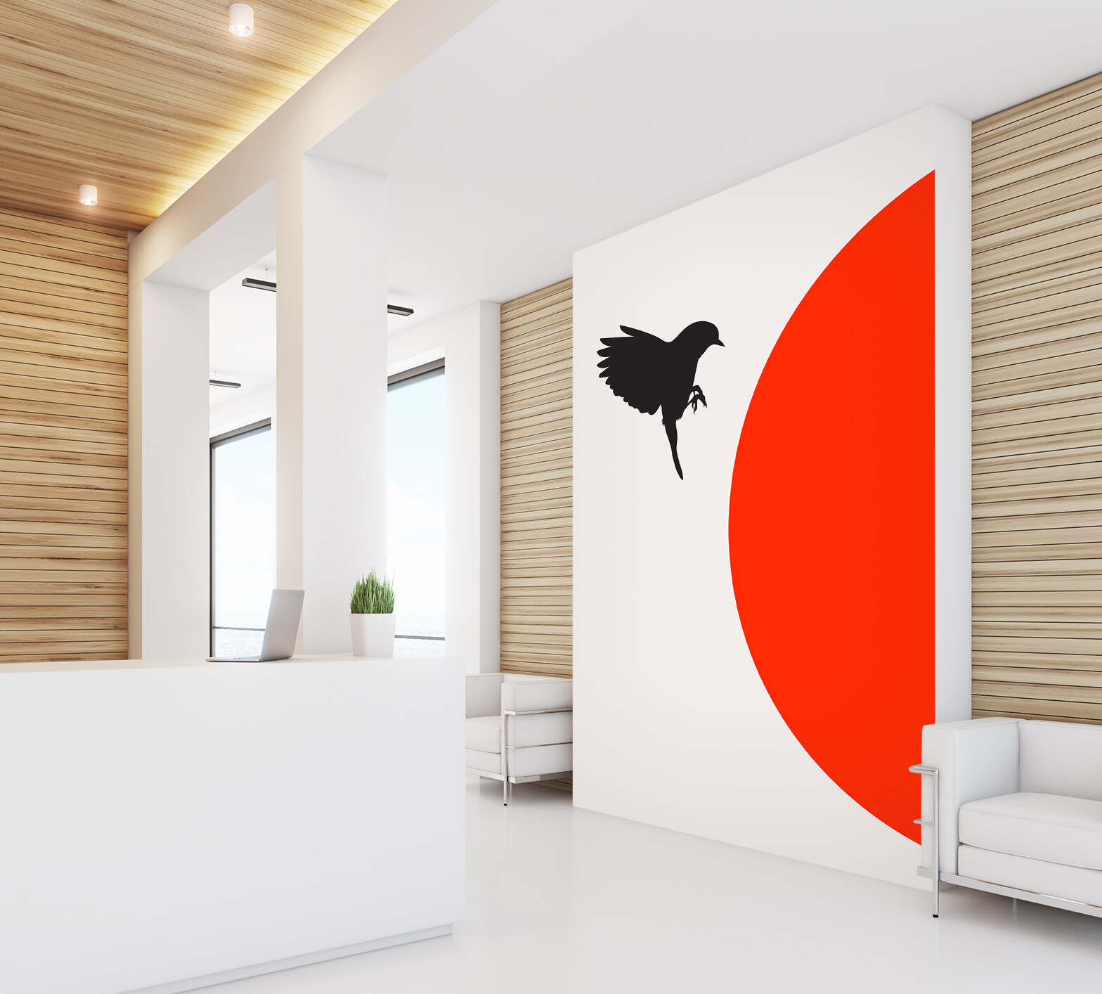 3D Black Bird O228 Wallpaper Wall Mural Self-adhesive Boris Drasch Fay