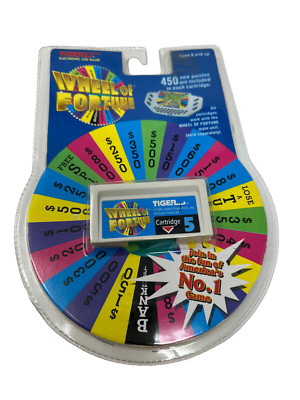 Vintage 1995 Tiger Electronics Wheel Of Fortune Cartridge #5 LCD Game 