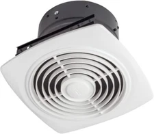 Broan-Nu 505 Exhaust Fan Vertical Ceiling Ventilation Fan 8.5 Sones 200 CFM, 8"