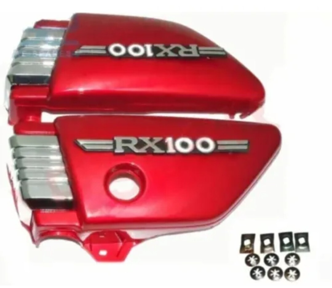RX100 Side Panel Set Red Plastic Made For Yamaha RX 100 Motorcycle