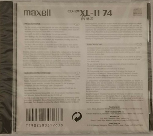 Maxell CD-RW74 / XL-II 74 CD-RW - 10 PACK Audio Music CD RW RE-WRITABLE Discs - Picture 6 of 9