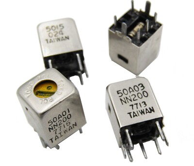 ( 4 PCS ) Set of Vintage IF Transformer Coil Tunable Inductor 455KHz - READ!!