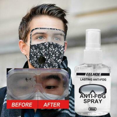 Antibeschlag Spray für Schwimmbrillen Tauchglasreiniger 60ML Brillenspray  