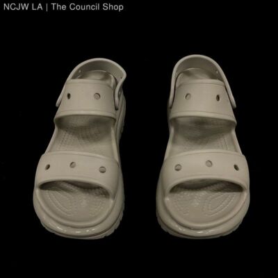 60枚 ② Crocs Classic Mega Crush Grey Platform Sandal Comfort Unisex