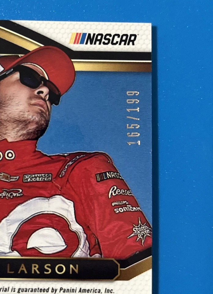 2017 Panini Select Racing Kyle Larson Select Prizm Swatches 165/199 #KL - Image 3 of 3