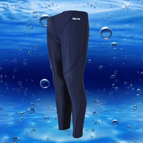 Pantaloni lunghi uomo pelle di squalo costume da bagno nuoto leggings immersioni collant - Foto 3 di 13