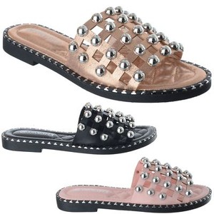 ladies studded sliders