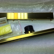 Linear Shower Drain 18", Gold,304 Stainless Flow Rate 8.5 Gpm Bernkot Brand .