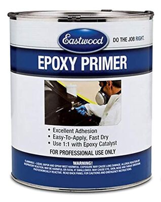 Eastwood Fast Drying Epoxy Sandable Primer Sealer Black Activator Quarts