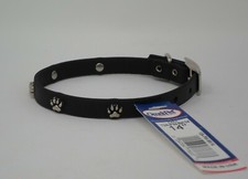 12A ZETA 1/2" BY 14" BLACK W / PAW CONCHOS MADE IN USA