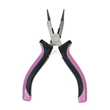 5" Straight Nose Internal Jewelry Making Pliers Beading Hand Tool Comfort Grip