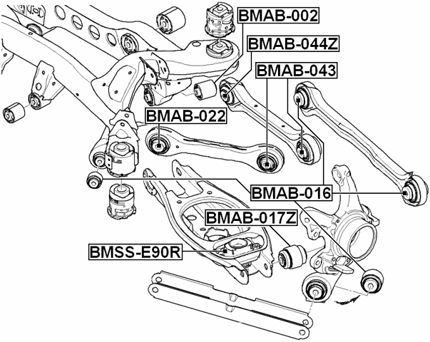 FEBEST KAB-SEDF Supporto Braccio Oscillante Anteriore Inferiore – Per Kia Carnival II E Grand Carnival