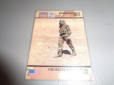 1991 Pro Set Desert Storm Card #131 Intelligence Chemical/Biological Warfare