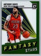 2018-19 Donruss Optic #1 Anthony Davis Fantasy Stars Lime Green Parallel
