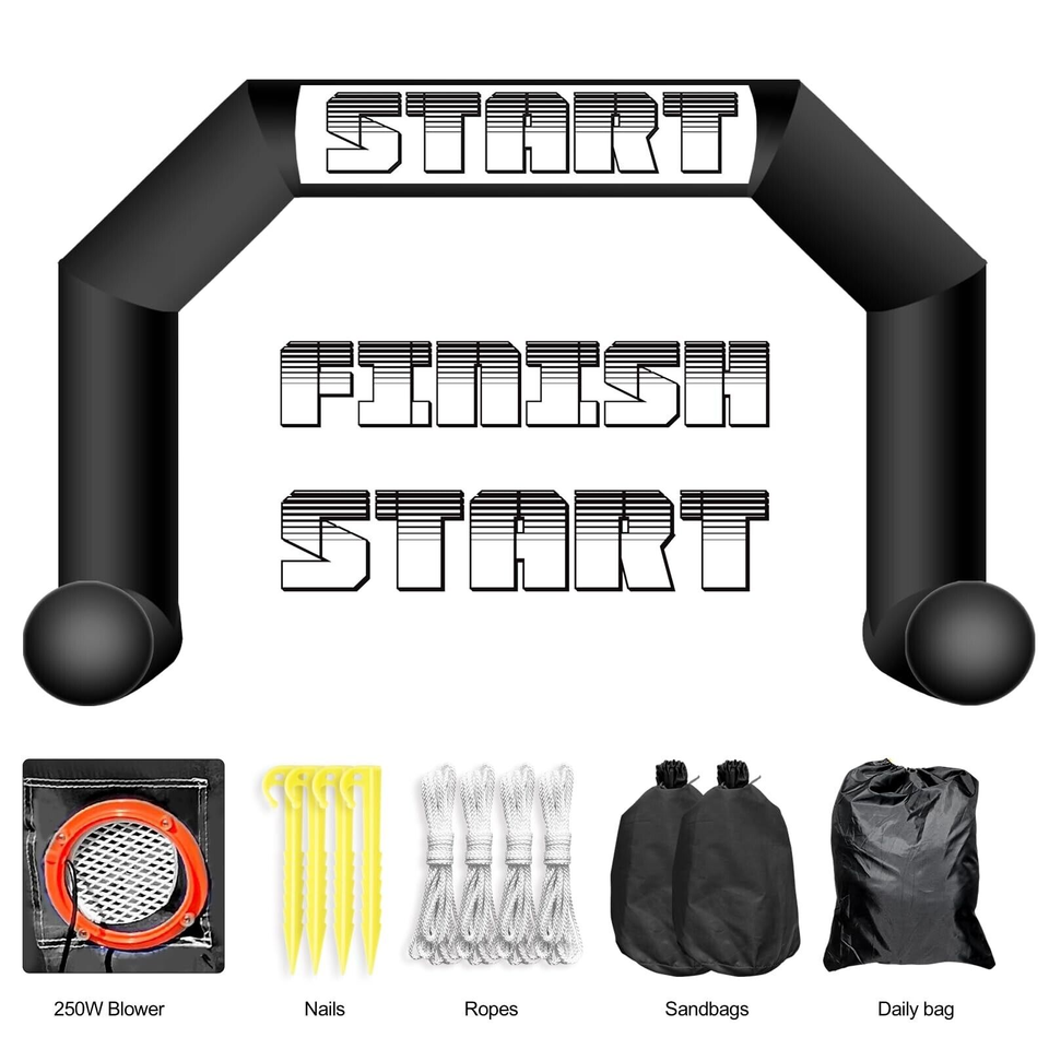 OZIS 26Ft Inflatable Arch Start Finish Line Inflatable Archway with