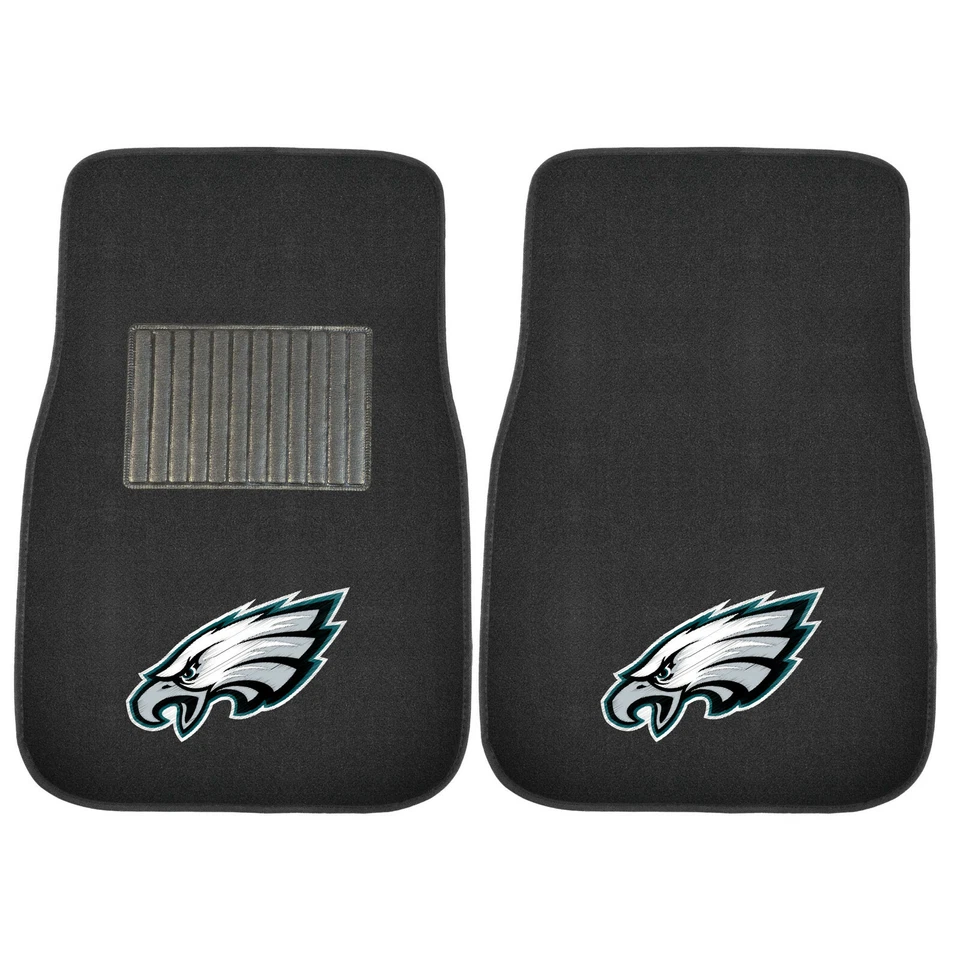 4PC NFL Philadelphia Eagles Car Truck Black All Weather Carpet Floor Mats Set Foto 3 de 4