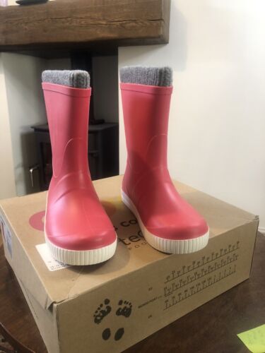Go Kids sock Lined Children’s Welly By Term Footwear uk 12/13 Coral Pink RRP £29 - Picture 1 of 6