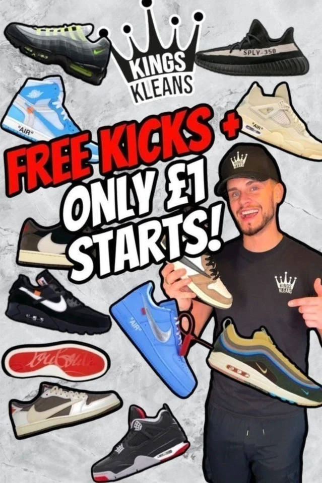 £1 NO RESERVE+FREE KICKS Jordans/Air Max/High End++