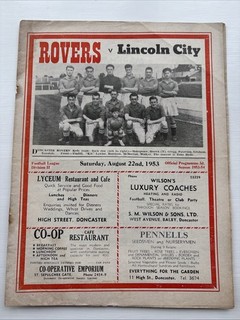 Doncaster Rovers V Lincoln City 1953 54