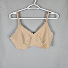 HoneyLove Silhouette Wireless Bra Size M Beige Tan Cream Soft Flexible Comfort