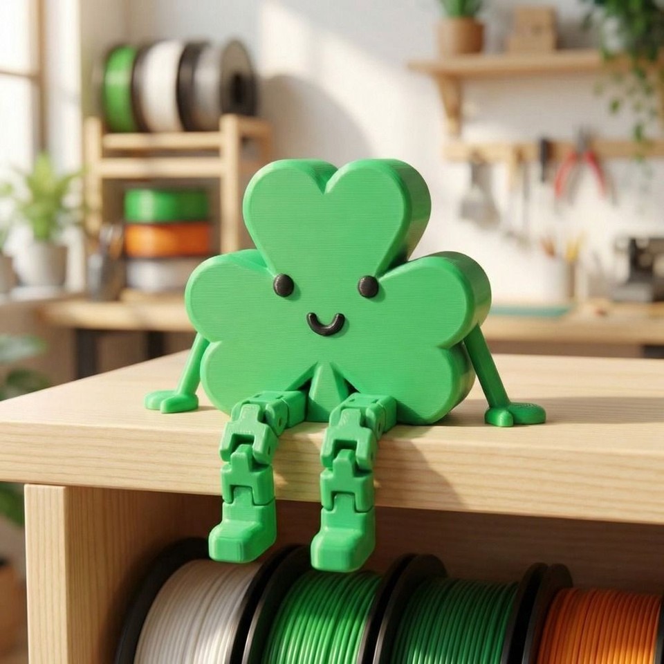 Cartoon Mini Clover Statue Blessing St Patrick's Day Ornament St ...