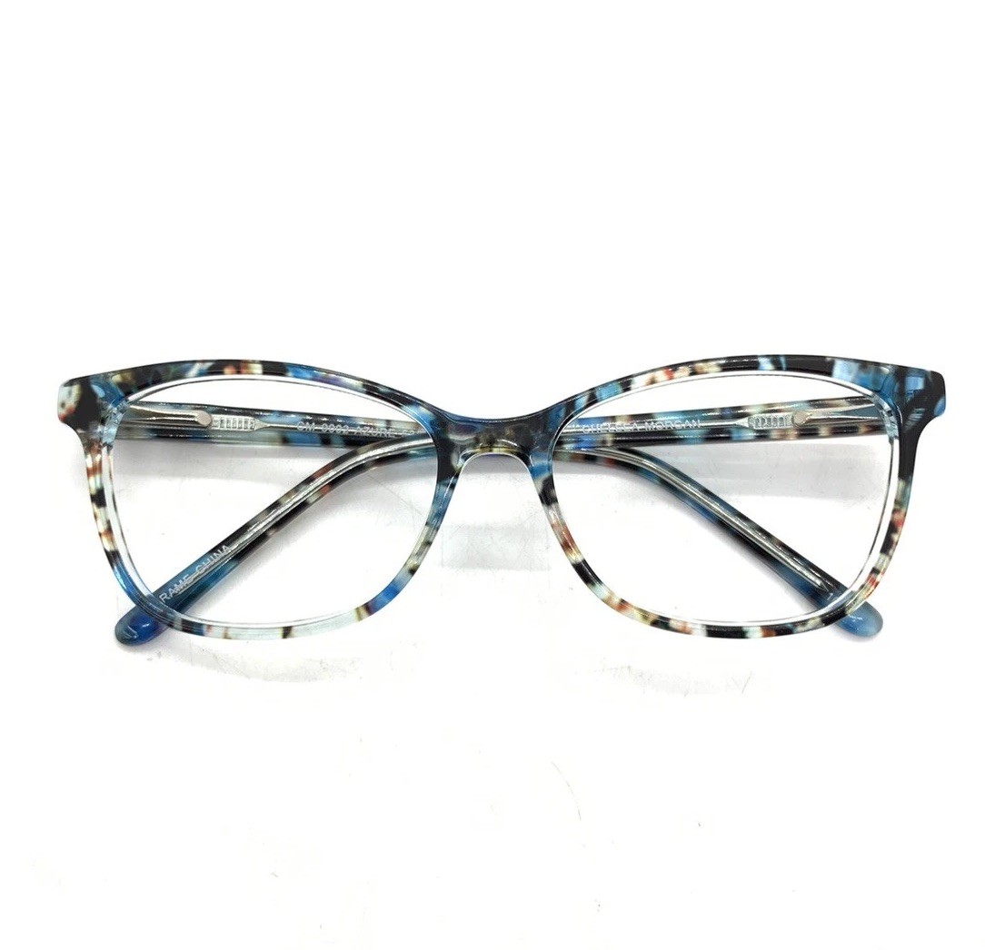 CHELSEA MORGAN CM 9002 AZURE BLUE TORT AUTHENTIC DESIGNER EYEGLASSES 53-16 Y44