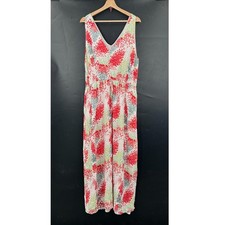 Lucky Brand floral sleeveless maxi dress boho festival feminine coquette XL