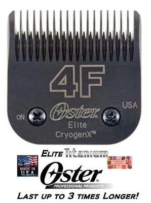 Oster A5 ELITE TITANIUM CryogenX Blade 4F 4FC*Fit Andis AG Clipper*Last 3xLonger