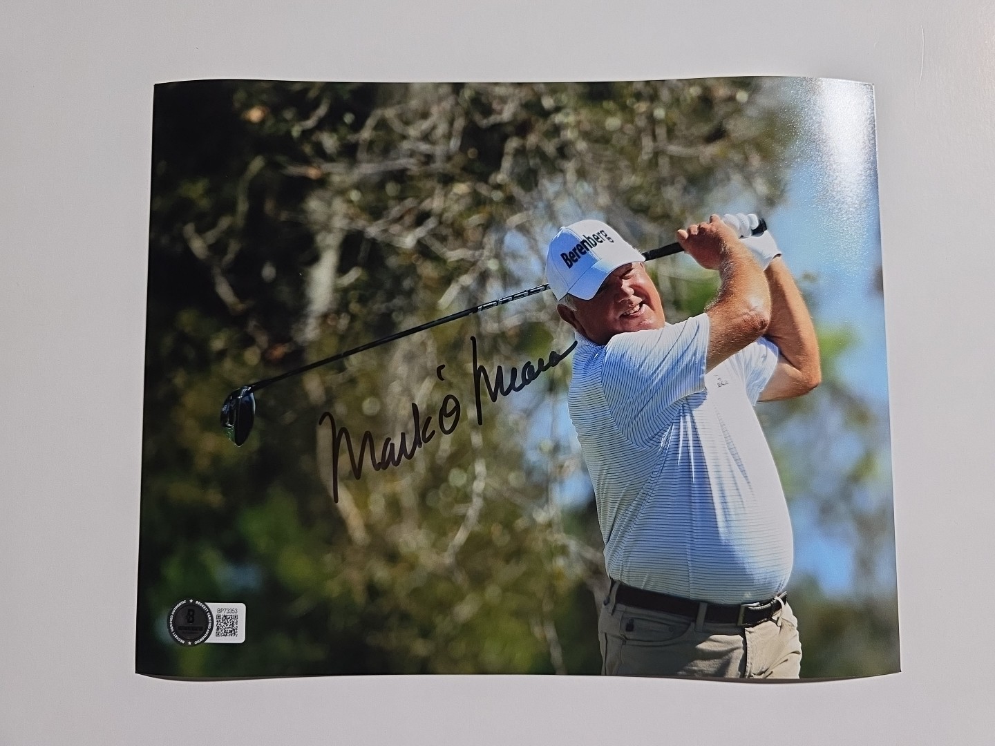 Mark O'Meara Autographed Signed Mark O Meara 8X10 Photo Beckett Bas Coa BP73353 