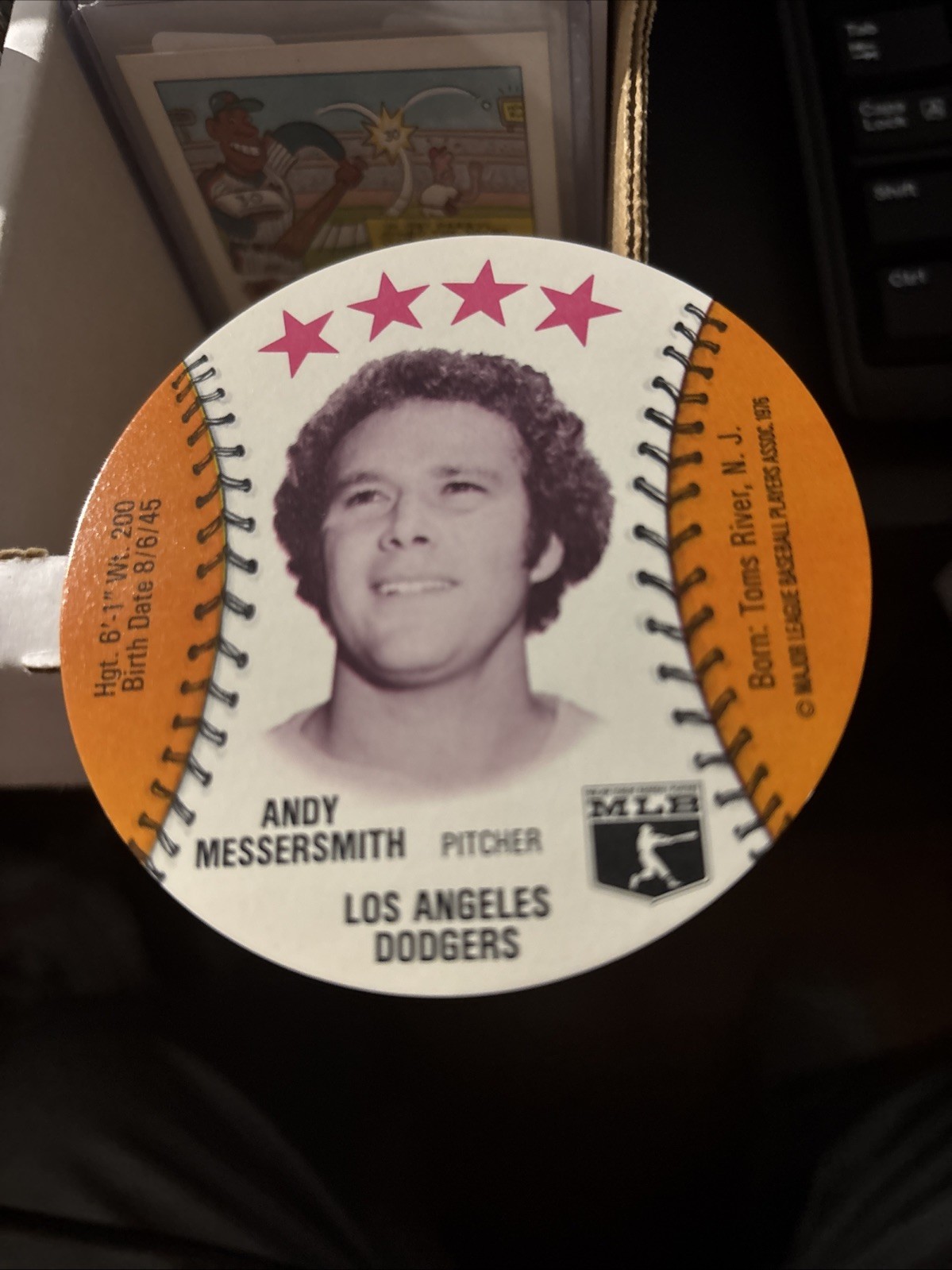 1976 Orbaker's ANDY MESSERSMITH NM