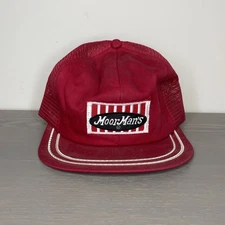 VTG K Brand Moor Man’s Trucker Hat Adjustable Mesh Snapback Patch Red