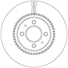 2X TRW BREMSSCHEIBEN 280mm BELÜFTET VORNE PASSEND FÜR KIA RIO | DF6904