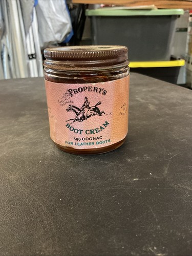 Propert's English Boot Cream 506 Cognac Leather Boot Care 3.7 oz