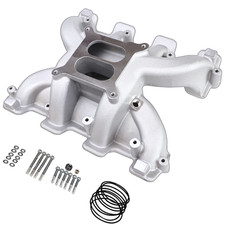 Rpm Style Carb Intake Manifold For Gm Ls1 5.7l Ls2 6.0l Cathedral Port Satin