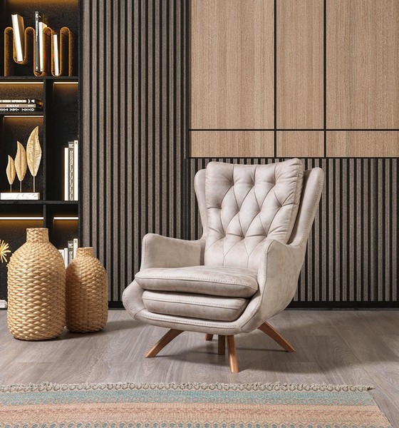 Wohnzimmer Sessel Design Couch Textil Luxus Polster Sitzer Neu Modern-image