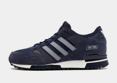 adidas Originals Men's ZX 750 Trainers in Dark Blue Shoes