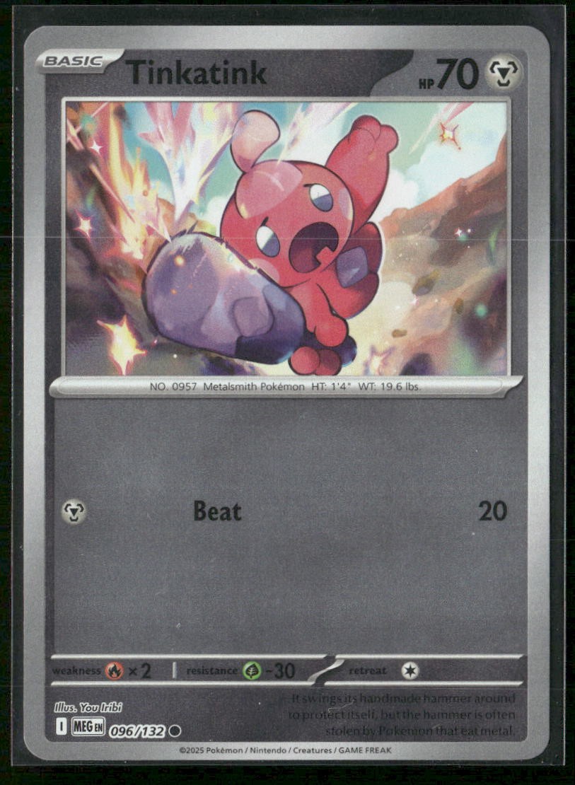Tinkatink ME01: Mega Evolution 096/132 Reverse Holo NM