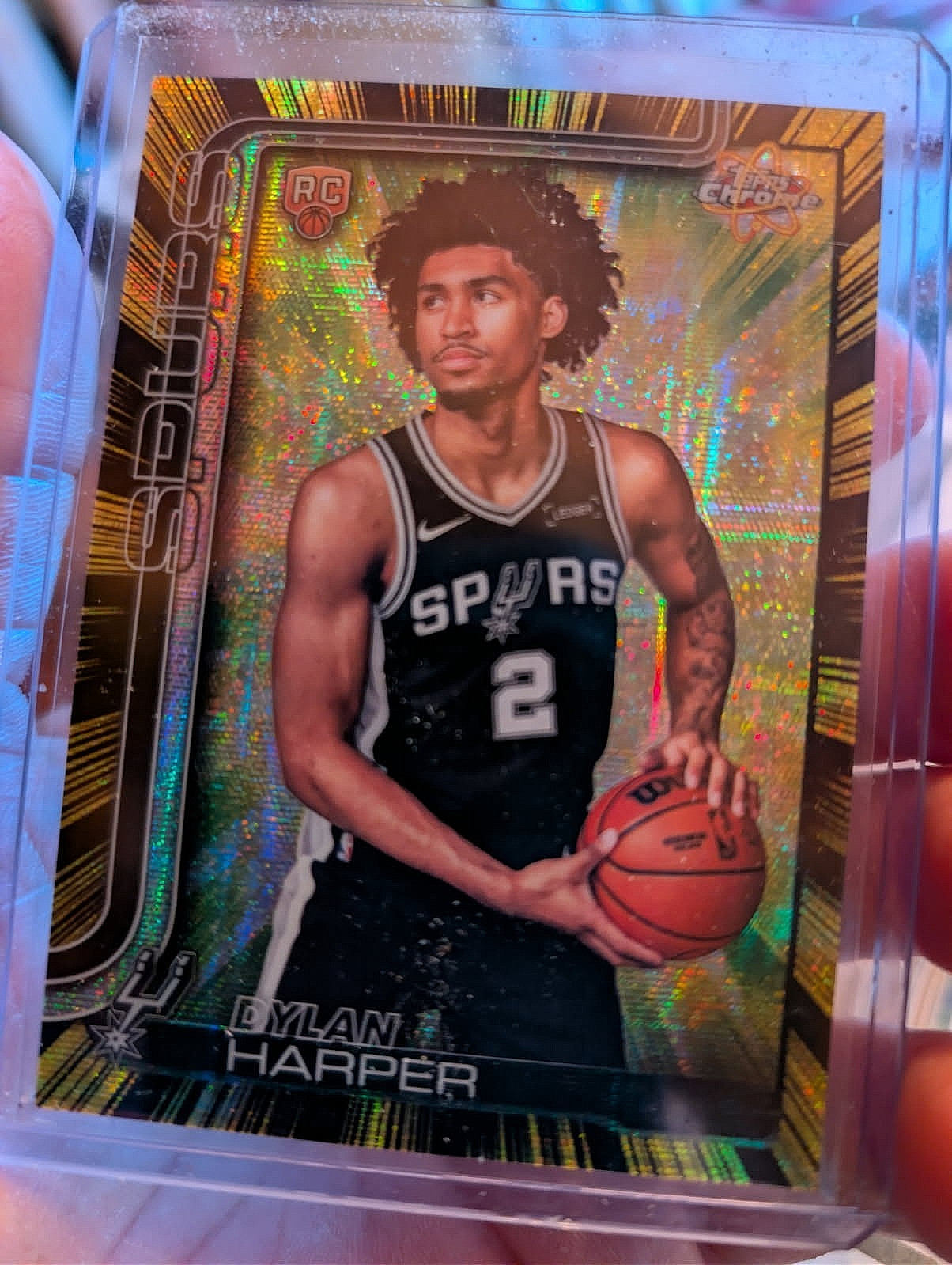 2025-26 Topps Chrome Dylan Harper RC Radiating Rookie Case Hit SSP #RR-2 NM-MT