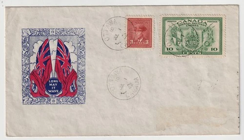 Canada 1942 10c Special Delivery on first day cover to NY State w/3c Sc E10