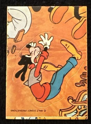 1970 s Mickey Mouse And Friends Americana Series Sticker #53   Goofy