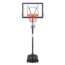 33 In. Portable Basketball Hoop Stand, 6.5-8 Ft Adjustable Basketball Goal Syste